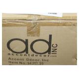 Lot of (12) Accent Décor Vases Purple/White 5-1/2"H (in box)