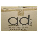 Lot of (12) Accent Décor Vases Purple/White 5-1/2"H (in box)