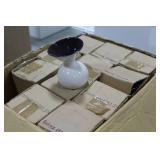 Lot of (12) Accent Décor Vases Purple/White 5-1/2"H (in box)