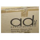 Lot of (12) Accent Décor Vases Purple/White 5-1/2"H (in box)