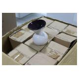 Lot of (11) Accent Décor Vases Purple/White 5-1/2"H (in box)