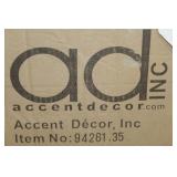 Lot of (12) Accent Décor Vases Purple/White 5-1/2"H (in box)