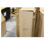 Lot of (2) Accent Décor Glass Vases Clear 21-1/2"Hx5"D (in box)