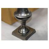 Accent Décor Aluminum Trumpet Vase Raw Black 28-1/2"Hx11"D (in box)