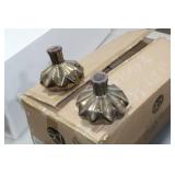 Lot of (2) Accent Décor Grecian Vases Bronze 5"Hx6"D (in box)