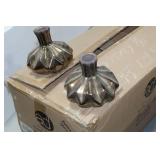 Lot of (2) Accent Décor Grecian Vases Bronze 5"Hx6"D (in box)