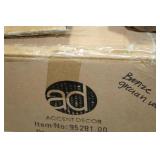 Lot of (2) Accent Décor Grecian Vases Bronze 5"Hx6"D (in box)