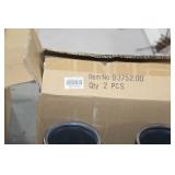 Lot of (2) Accent Décor Vases Green/Blue 9"Hx5-1/2"D (in box)