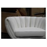 Metal Bar Chair White 23"Wx21"Dx35"H