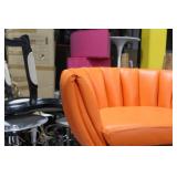 Metal Bar Chair Orange 23"Wx21"Dx35"H