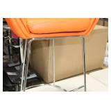Metal Bar Chair Orange 23"Wx21"Dx35"H
