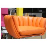 Metal Bar Chair Orange 23"Wx21"Dx35"H