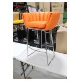 Metal Bar Chair Orange 23"Wx21"Dx35"H