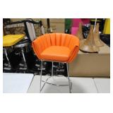 Metal Bar Chair Orange 23"Wx21"Dx35"H