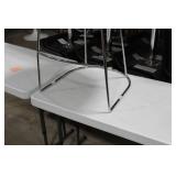 Metal Bar Chair White 23"Wx21"Dx35"H