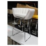 Metal Bar Chair White 23"Wx21"Dx35"H