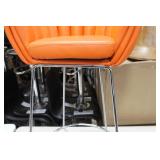 Metal Bar Chair Orange 23"Wx21"Dx35"H