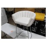 Metal Bar Chair White 23"Wx21"Dx35"H