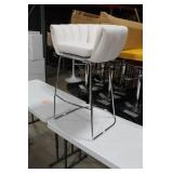 Metal Bar Chair White 23"Wx21"Dx35"H
