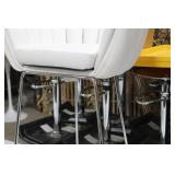 Metal Bar Chair White 23"Wx21"Dx35"H