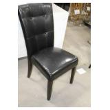 High Back Dining Chair Black 20"Wx20"Dx40"H