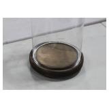 Glass Cloche 23"Hx10"D  with Wood Base
