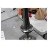 Accent Décor Aluminum Trumpet Vase Raw Black 28-1/2"Hx11"D (in box)
