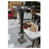 Accent Décor Aluminum Trumpet Vase Raw Black 28-1/2"Hx11"D (in box)