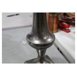 Accent Décor Aluminum Trumpet Vase Raw Black 28-1/2"Hx11"D (in box)