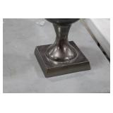Accent Décor Aluminum Trumpet Vase Raw Black 28-1/2"Hx11"D (in box)