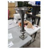 Accent Décor Aluminum Trumpet Vase Raw Black 28-1/2"Hx11"D (in box)