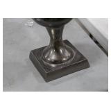 Accent Décor Aluminum Trumpet Vase Raw Black 28-1/2"Hx11"D (in box)