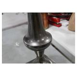 Accent Décor Aluminum Trumpet Vase Raw Black 28-1/2"Hx11"D (in box)