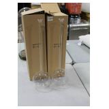 Lot of (2) Accent Décor Glass Vases Clear 21-1/2"Hx5"D (in box)