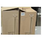 Lot of (2) Accent Décor Glass Vases Clear 21-1/2"Hx5"D (in box)