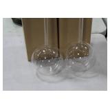 Lot of (2) Accent Décor Glass Vases Clear 21-1/2"Hx5"D (in box)