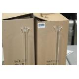 Lot of (2) Accent Décor Glass Vases Clear 21-1/2"Hx5"D (in box)