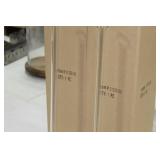 Lot of (2) Accent Décor Glass Vases Clear 21-1/2"Hx5"D (in box)