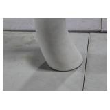 Tusk Vase White 51"Hx7"D
