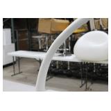Tusk Vase White 39"H