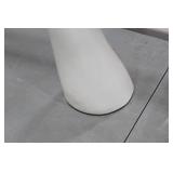 Tusk Vase White 39"H