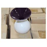 Lot of (12) Accent Décor Vases Purple/White 5-1/2"H (in box)