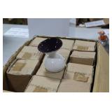 Lot of (12) Accent Décor Vases Purple/White 5-1/2"H (in box)