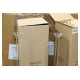 Lot of (2) Accent Décor Glass Vases Clear 21-1/2"Hx5"D (in box)