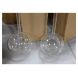 Lot of (2) Accent Décor Glass Vases Clear 21-1/2"Hx5"D (in box)