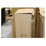 Lot of (2) Accent Décor Glass Vases Clear 21-1/2"Hx5"D (in box)