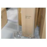 Lot of (2) Accent Décor Glass Vases Clear 21-1/2"Hx5"D (in box)
