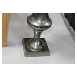 Accent Décor Aluminum Trumpet Vase Raw Black 28-1/2"Hx11"D (in box)
