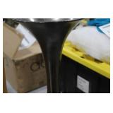 Accent Décor Aluminum Trumpet Vase Raw Black 28-1/2"Hx11"D (in box)