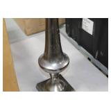 Accent Décor Aluminum Trumpet Vase Raw Black 28-1/2"Hx11"D (in box)